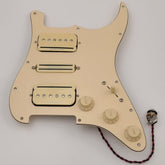 SolderX Loaded Pickguard Seymour Duncan P-Rails HSH, Black/Cream - AxLabs